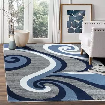 Modern Area Rug Swirls Carpet Sofa Table Large Area Rugs Bedroom Living Room Dining Room Floor Mat Entrance Door Mats Home Decor 40x60cm 16x24inch