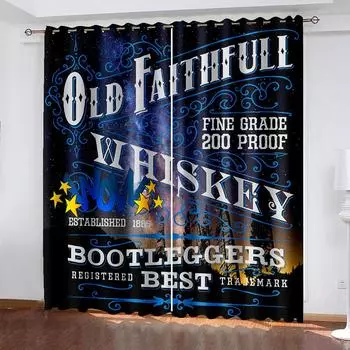 Modern Blackout Curtain for Living Room Bedroom Window Curtains for Window Treatment Drapes Cortinas Cortinas Para La Sala 50W50H(CM)X2PCS&Grommet Top