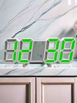 Modern Design Clock Three Sets of Alarm Clock Luminous Travel Time Accurate Desktop Clock for Livingroom Kitchen Bedroom Library оранжевый