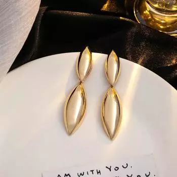 Modern Design Geometric Earrings Simple Fashion Oval Drop Earrings Teardrop Earrings Girl 03