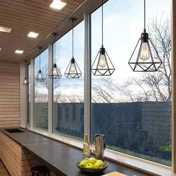 Modern Design Handcrafted Iron Appearance Style Pendant Lamp Fashion Living Room 110-220V Suitable for Home Decorative Lighting