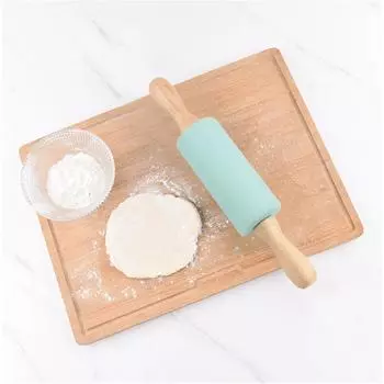 Modern Dough Roller Non-stick Silicone Rolling Pin Children Baking Dough Roller Kitchen Gadgets Dough Roller розовый