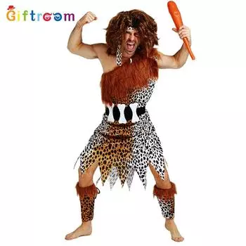 Modern European Fantasy Inspired Unisex Costume With Unique Primitive Theme Couples For A