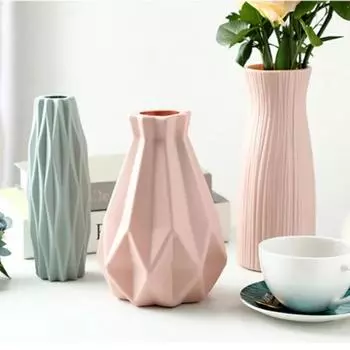 Modern Flower Vase Nordic Flowers Vase Flower Pot Living Room Tabletop Plants Holder Flower Arrangement Wedding Christmas Decor
