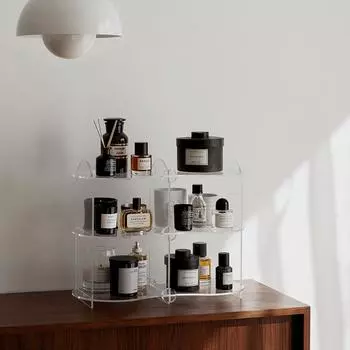 Modern Home Decoration Acrylic Kitchen Tableware Desktop Jewelry Finishing Storage Rack Cup organizer