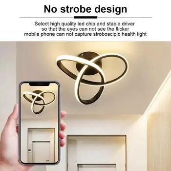 Modern LED aisle Ceiling Light Creative Design Ceiling Lamp Small Indoor Lighting Fixtures Hallway Balcony Aisle OfficeHousehold Warm White
