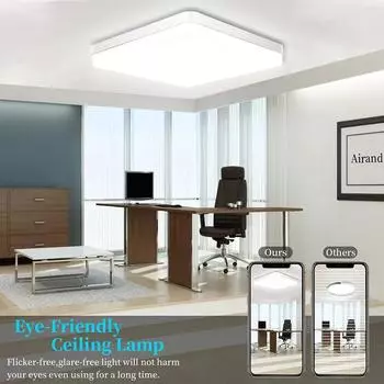 Modern LED ceiling lights for 18W 24W 36W 48W Led ceiling lamp Square fixtures Ceiling lamps for living lighting home appliance Cold White&15 CM белый