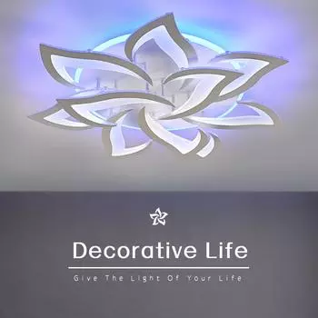 Modern LED Ceiling Lights with backlight Lamp Indoor Decoration Living Room Bedroom Study Illumination Ceiling Lamp Fixture