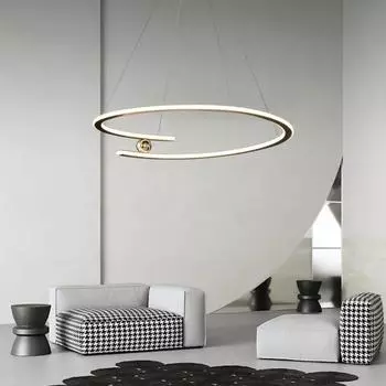 Modern LED Pendant Light For Living Dining Room Bedroom Model Showroom Chandelier Home Decoration Indoor Lighting Fixture Lustre Warm white(no RC)