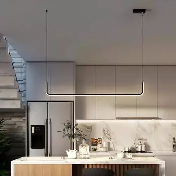 Modern LED Pendant Lights 90/120/150CM Home Decor Dining Table Dining Room Bedroom Living Room Hanging Lamps Led Lighting Lustre Warm white