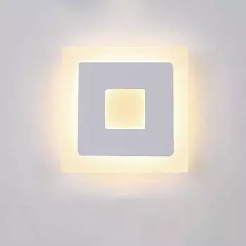 Modern LED Wall Lights Indoor Simple Wall Lamp For Bedside Stairway Foyer Kitchen Gallery Office Living Room Restaurant Warm White (2700-3500K)&18W-16CM белый