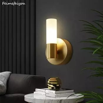 Современный свет роскошный светодиодный настенный светильник освещение для внутреннего домашнего декора настенные светильники для спальни прикроватные фоновые настенные светильники для гостиной Warm White (2700-3500K)