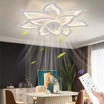 Modern lighting ceiling fan living room lighting remote control ceiling fan suitable bedroom living room restaurant fan light белый