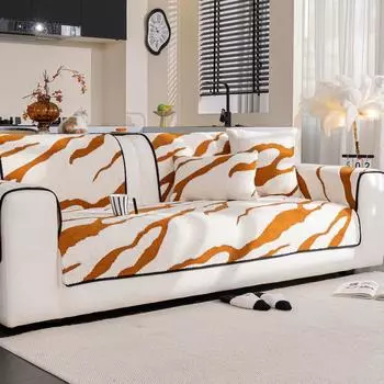 Modern Minimalist Nordic Style Sofa Cushion Autumn And Winter Season Cotton Velvet Anti Slip Warm Sofa Cushion Full Cover Cloth 70x70cm 1pcs