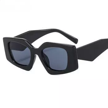 Современная личность Необычные квадратные узкие солнцезащитные очки Модные женские ретро роскошные брендовые солнцезащитные очки Oculos De Sol with logo