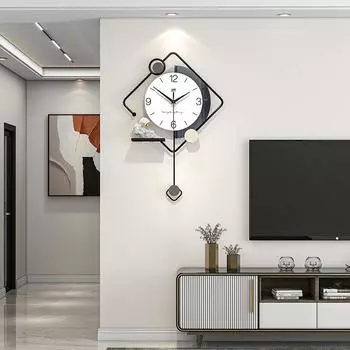 Современные персонализированные креативные часы высокого класса, настенные, для дома, ресторана, входа, фонового украшения, подвесные часы для гостиной, простые