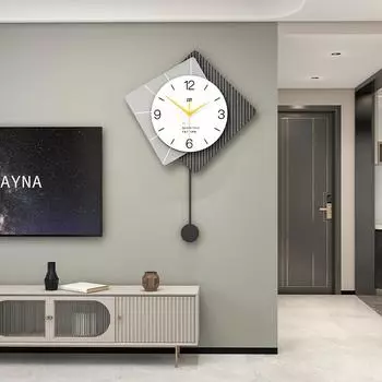 Современные персонализированные креативные настенные часы для гостиной, модные часы для входа в ресторан, настенные часы для украшения дома