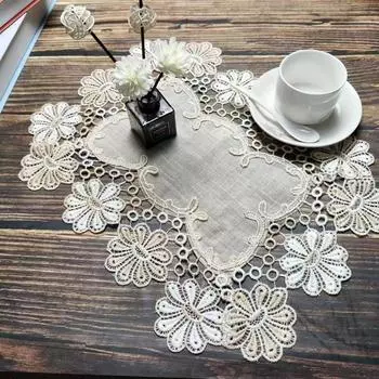 Современный качественный льняной прямоугольный коврик под приборы коврик для стола фритюрница духовка чехол для ноутбука барбекю вечеринка Рождество свадьба банкет украшения 30x43cm