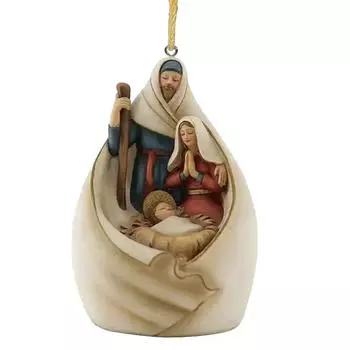 Modern Rustic Jesus Birth Scene Wall Hanging Ornament For Cozy Decorations Holiday