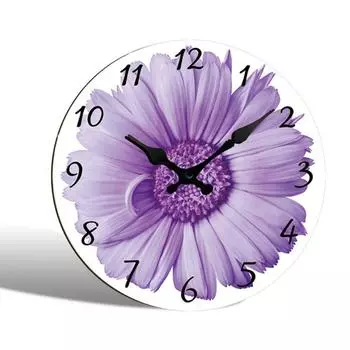 Modern Silent Wall Clock Wooden Hanging Wall Decor Clocks Creative Sunflower Clock Living Room style G