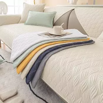 Modern Simple Cotton Sofa Cushion Four Seasons Universal Non-Slip Sofa Cover Modern High-End Cushion Cover Cloth Living Room 70*70cm