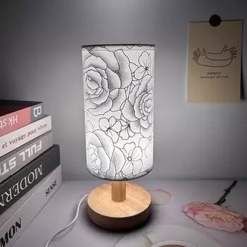 Modern Simple Personality Desk Lamp Bedroom Bedside Lamp Eye Protection Night Lamp Warm Tricolor Desk Lamp Tricolor&Silver белый