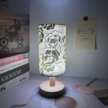 Modern Simple USB Desk Lamp Study, Bedroom Desktop Bedside Three-color Warm Eye Protection Night Light Tricolor&Gold золотой
