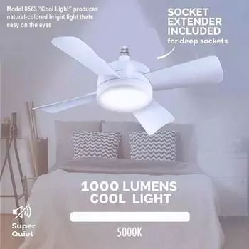 Modern Smart Silent Ceiling Fan Led Light E27 Socket Fan With Smart Remote Control Fan Lamp For Bedroom Living Room белый