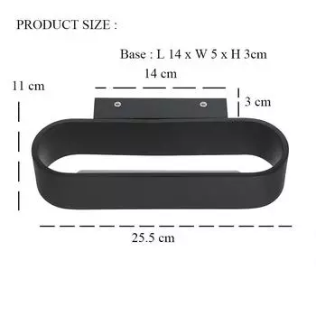 Modern Wall Lamps Aluminium LED Wall Light Indoor Wall Lights For Bedroom Living Room Corridor Aside Lighting AU200 Warm White (2700-3500K) чёрный