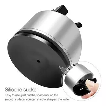 Модернизированная 2-ступенчатая карманная точилка для кухонных ножей шеф-повара, мини-точилка для ножей с присоской, портативный кухонный инструмент для заточки M