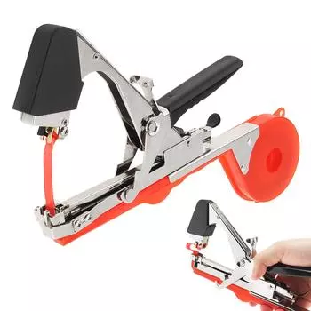 Модернизированная легкая машина для обвязывания растений томатной лентой для садовых овощей, винограда, огурцов, перца с ленточным штапельным инструментом для фруктового шпагата