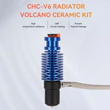 Модернизированная печатающая головка, совместимая с 3D-принтерами VORO 2.4 Prusa, экструдер с керамическим нагревательным сердечником синий