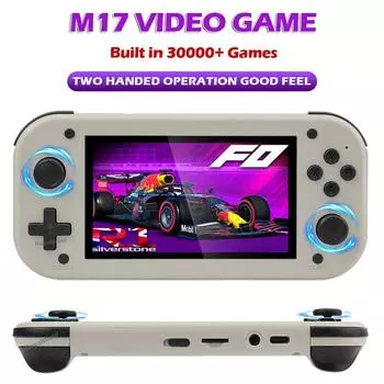 Модернизированная портативная игровая консоль M17 Retro с открытым исходным кодом Linux-система, 4,3-дюймовый IPS-экран, портативный видеоплеер для PSP/N64/GB