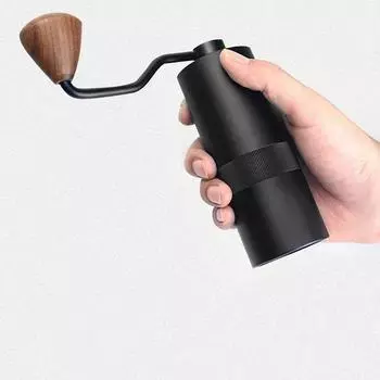 Модернизированная ручная кофемолка нового стиля с ручным регулируемым стальным сердечником для кухни, портативный ручной инструмент для измельчения кофе эспрессо чёрный