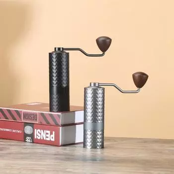 Модернизированная ручная кофемолка с ЧПУ, профессиональная нержавеющая сталь, регулируемые алмазные жернова, ручное измельчение кофейных зерен