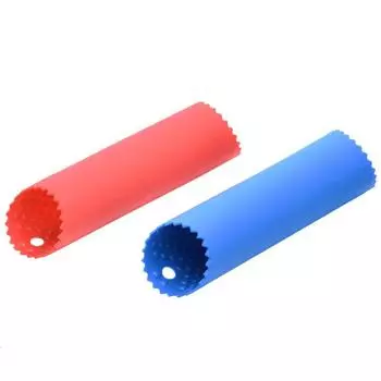 Модернизированная версия чесночницы с силиконовой трубкой Easy Roll Tube Полезный кухонный инструмент для чистки чеснока оранжевый
