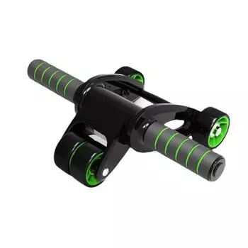 Модернизированная версия - складное колесо для пресса Колесо для мышц живота Бытовое фитнес-оборудование Тренажер для мужчин и женщин Ретрактор для мышц живота 23*21*10cm чёрный