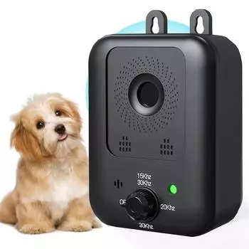 Модернизированное устройство контроля лая собак с 3 регулируемыми чувствительностью и частотой One Size