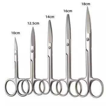 Модернизированные медицинские хирургические ножницы, стальные маленькие инструменты для ногтей, брови, нос, стрижка, маникюр, макияж, профессиональные аксессуары для красоты