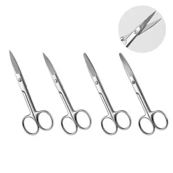 Модернизированные медицинские хирургические ножницы, стальные маленькие инструменты для ногтей, брови, нос, стрижка, маникюр, макияж, профессиональные аксессуары для красоты