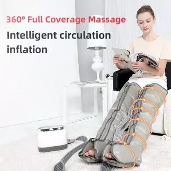 Модернизированный электрический массажер с 6 полостями для компрессионного массажа всего тела с воздушной подушкой, массажер для ног с лимфодренажным устройством