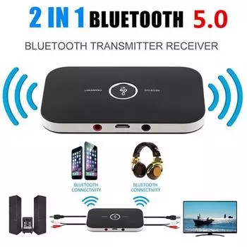 Модернизированный аудиопередатчик Bluetooth 5,0, приемник RCA 3,5 мм, разъем AUX, USB-ключ, музыкальный беспроводной адаптер для автомобильных наушников, ПК, ТВ