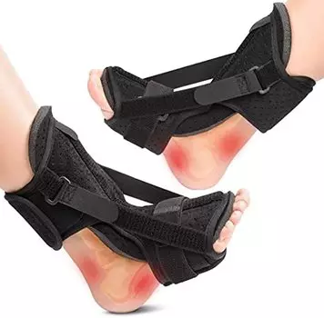 Модернизированный бандаж для подошвенного фасциита, 1 шт., с мягкой подушечкой из пены с эффектом памяти, бандаж для лодыжки для облегчения подошвенного фасциита чёрный