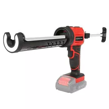 Модернизированный беспроводной пистолет для герметика, пистолет для герметика и комплект клеевого пистолета, аккумулятор емкостью 2000 мАч и зарядное устройство, 10 унций/300 мл, для наполнения и герметизации красный/чёрный