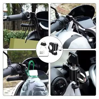 Модернизированный безопасный комплект замков для мотоциклетных шлемов, алюминиевый замок для шлемов, сверхмощная система блокировки шлемов для мотоциклов