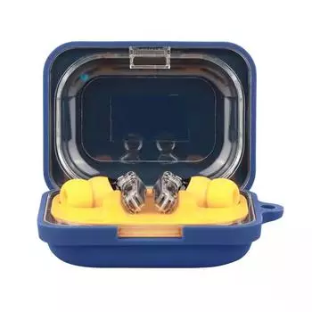 Модернизированный чехол для наушников. Простой в использовании чехол для наушников. Мягкий и удобный чехол для наушников. Подходит для ушей g.() темно-синий