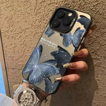 Модернизированный чехол IMD с принтом бабочки, противоударный защитный мягкий чехол TPU с полной задней крышкой для Xiaomi Xiaomi 11 Lite