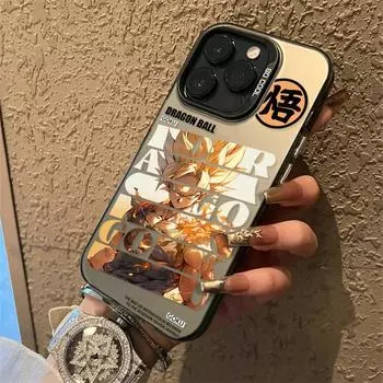 Модернизированный чехол IMD с принтом Dragon Ball, противоударный защитный мягкий чехол TPU с полной задней крышкой для iPhone Samsung iPhone 15 Pro Max