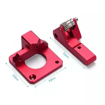 Модернизированный комплект экструдера Aibecy с дистанционным управлением и двойным приводом для 3D-принтеров Creality Ender 3/Ender 3 Pro/CR-10/CR-10S/CR-10S Pro красный