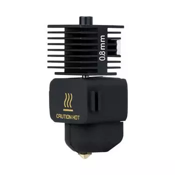 Модернизированный комплект Hotend с нагревательным блоком из меди с покрытием Heatbreak, совместимый с Bambu lab A1A1 mini 0.4 чёрный